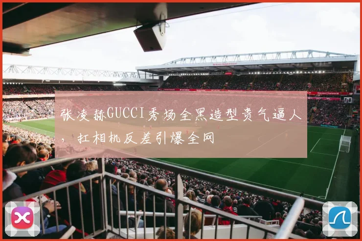 张凌赫GUCCI秀场全黑造型贵气逼人，扛相机反差引爆全网