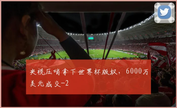 央视压哨拿下世界杯版权，6000万美元成交